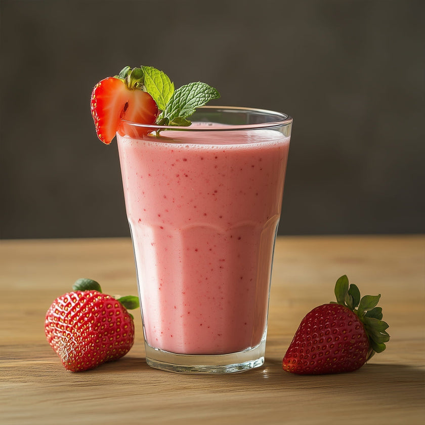 Frullato di fragole e kefir