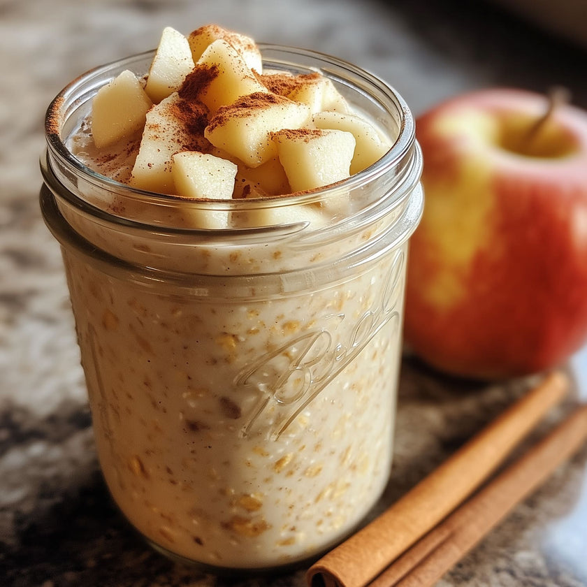 Miglio overnight con mele e cannella