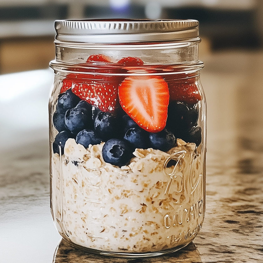 Overnight Oats con frutti di bosco