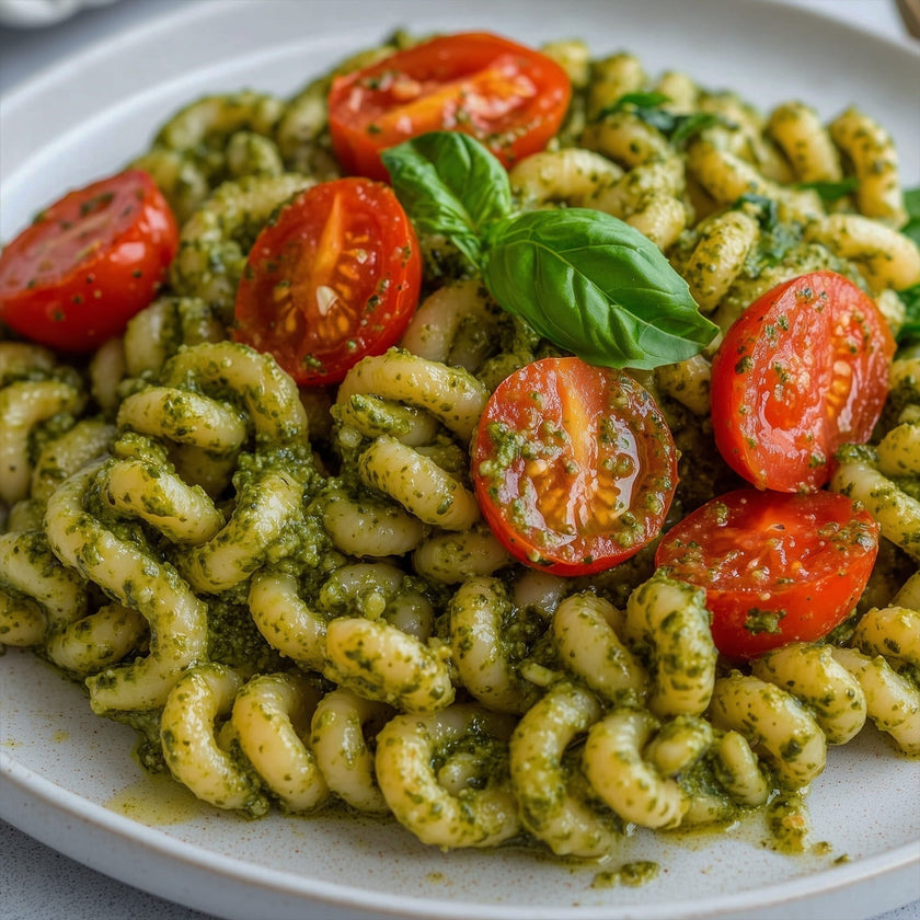 Pasta di ceci con pesto