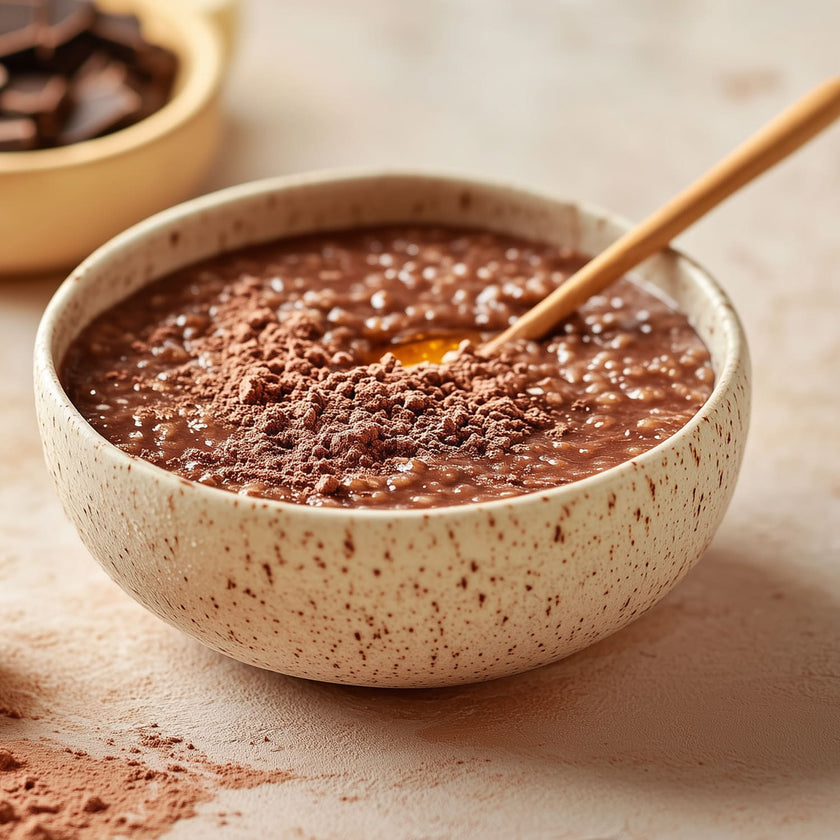 Porridge al cioccolato e chia