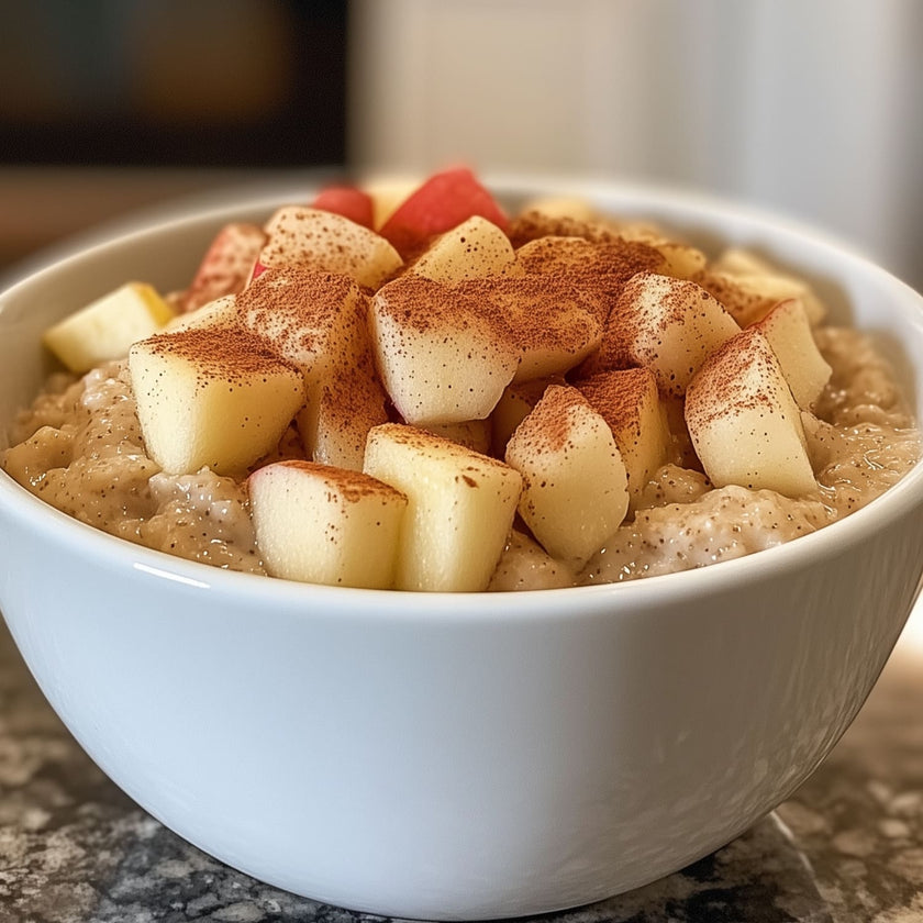 Porridge di miglio con mele e cannella