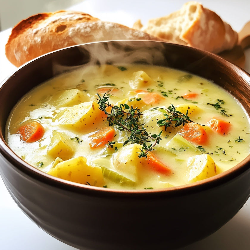 Zuppa di patate e verdure